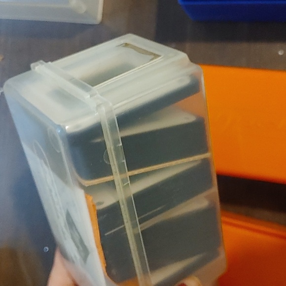 Agfra Orange and Clear Slide Storage Boxes - Picture 3 of 5
